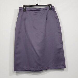 Alfred Angelo  Purple Silky Pencil Skirt   Women's Size 29" Waist